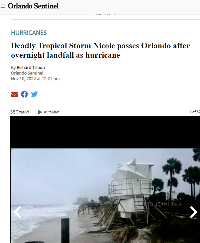 Surviving Hurricane Nicole And Other Hurricanes As An Orlando Resident